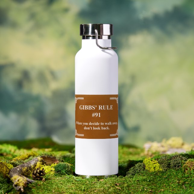 Gibbs' rule 91 water bottle (Outdoor (Rotated))