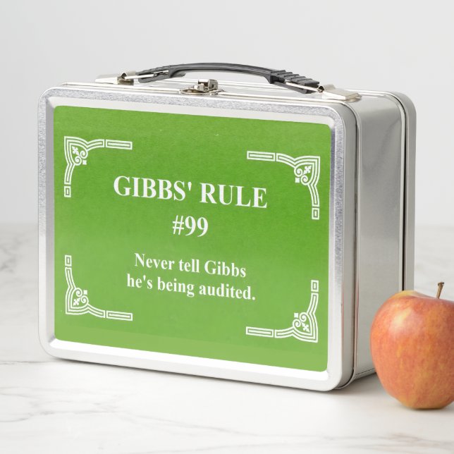 Gibbs' rule 99 metal lunch box (In Situ)