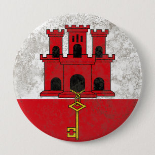 Gibraltar 10 Cm Round Badge