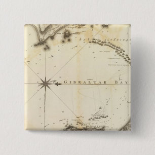 Gibraltar 15 Cm Square Badge