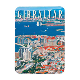 Gibraltar, a city of rocks and cliffs magnet