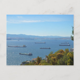 Gibraltar Anchorage From Above Postcard