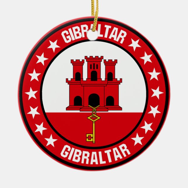 Gibraltar                                          ceramic ornament (Front)