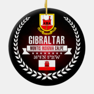 Gibraltar Ceramic Ornament