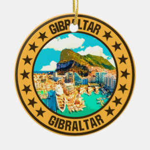 Gibraltar                                          ceramic ornament
