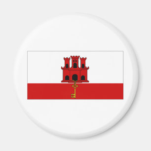 Gibraltar City Flag Magnet