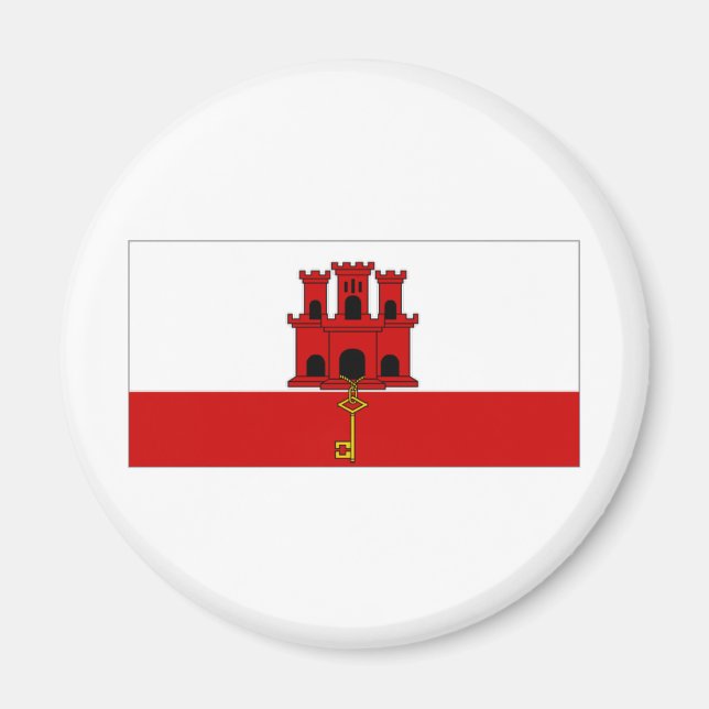 Gibraltar City Flag Magnet (Front)
