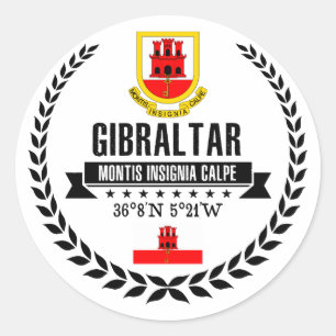 Gibraltar Classic Round Sticker
