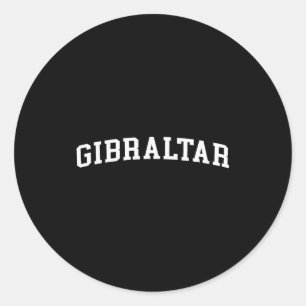 Gibraltar  classic round sticker