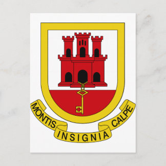 Gibraltar Coat of Arms Postcard