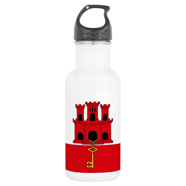 Gibraltar Flag 532 Ml Water Bottle (Front)