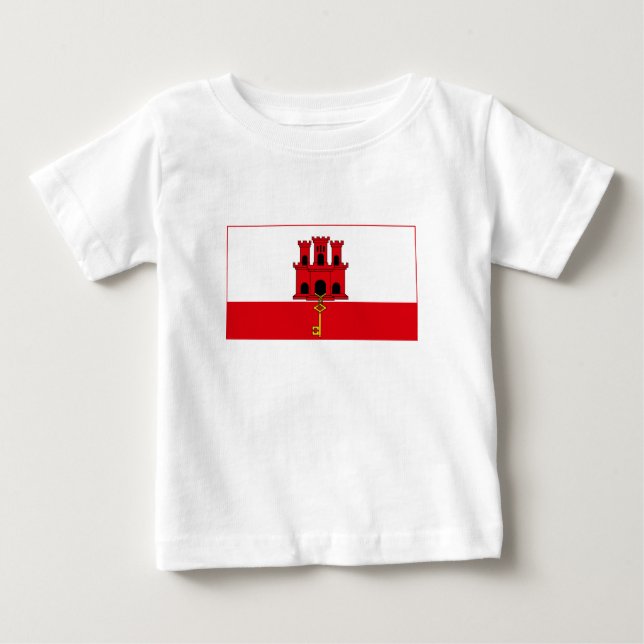Gibraltar Flag Baby T-Shirt (Front)