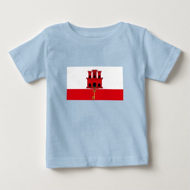 Gibraltar Flag Baby T-Shirt (Front)