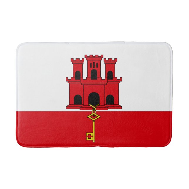 Gibraltar Flag Bath Mat (Front)