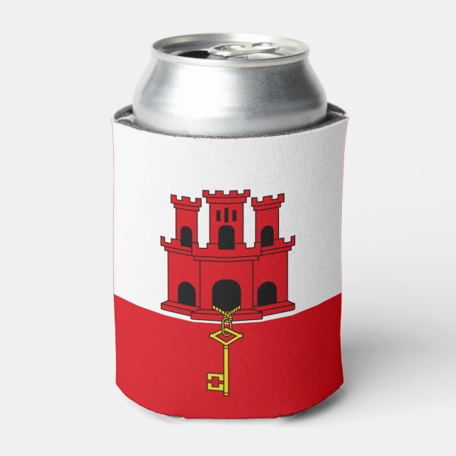 Gibraltar Flag Can Cooler (Can Front)