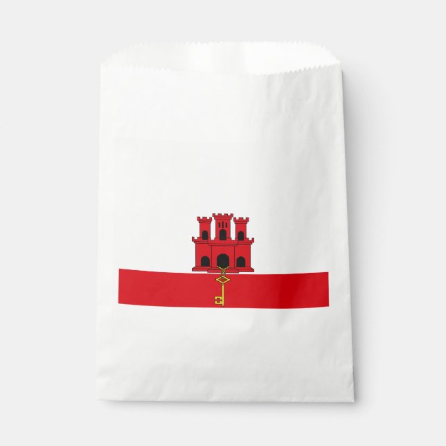 Gibraltar Flag Favour Bag (Front)
