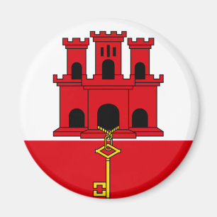 Gibraltar Flag GI Magnet