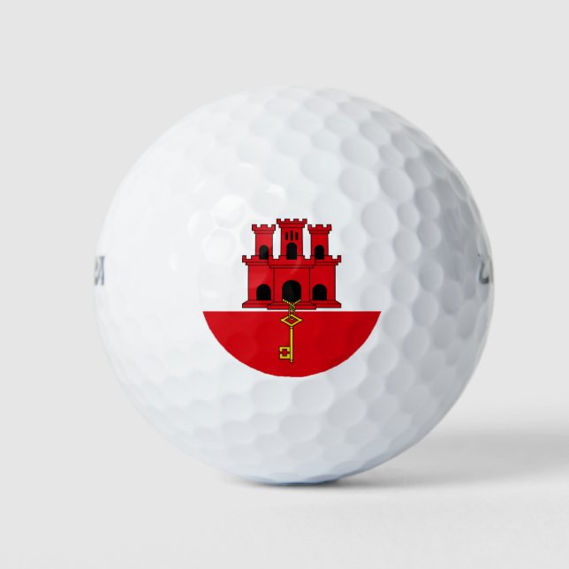 Gibraltar Flag Golf Balls (Front)