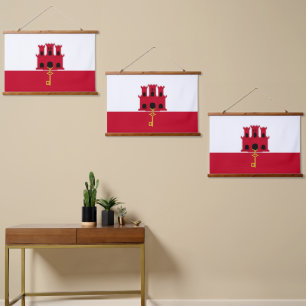 Gibraltar flag hanging tapestry
