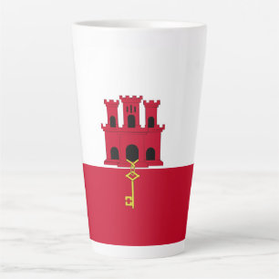 Gibraltar flag latte mug