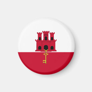 Gibraltar flag magnet