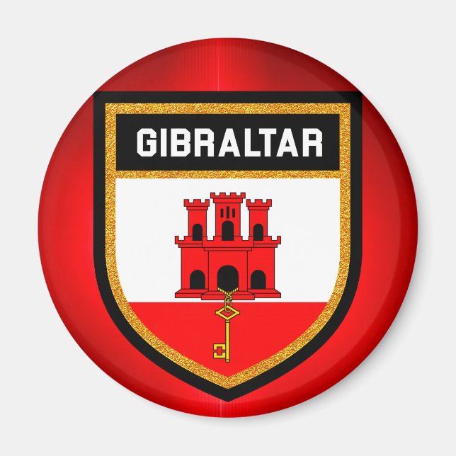 Gibraltar Flag Magnet (Front)