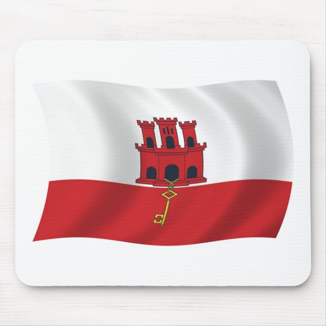 Gibraltar Flag Mousepad (Front)
