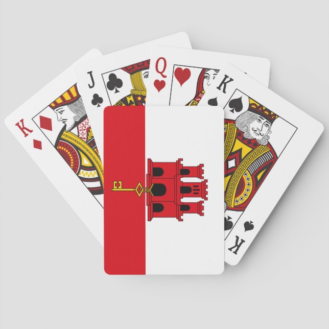 Gibraltar Flag Playing Cards (Back)