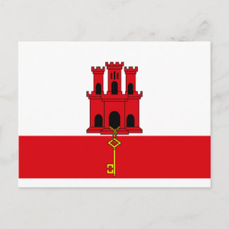 Gibraltar Flag Postcard