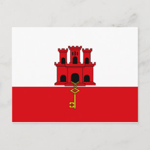 Gibraltar Flag Postcard