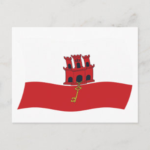 Gibraltar Flag Postcard