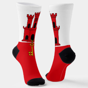 Gibraltar Flag Socks