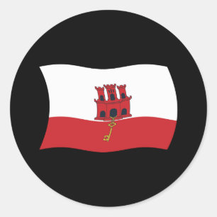 Gibraltar Flag Sticker