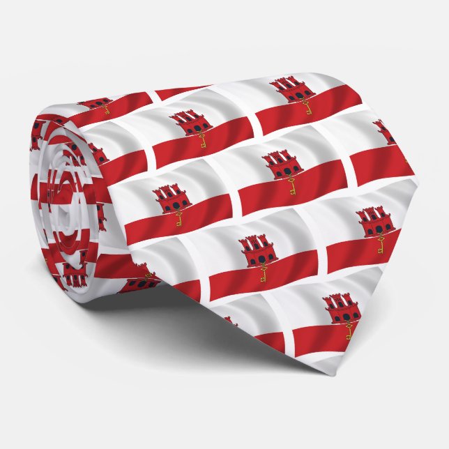 Gibraltar Flag Tie (Rolled)