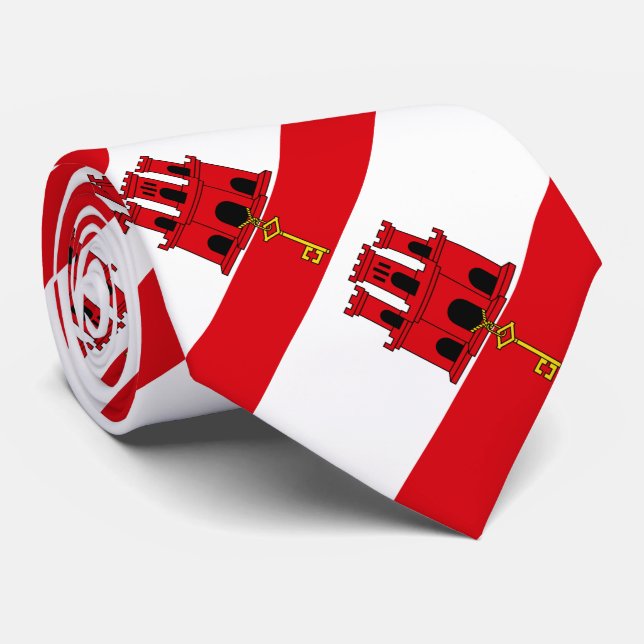 Gibraltar Flag Tie (Rolled)