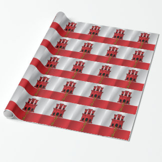 Gibraltar flag wrapping paper