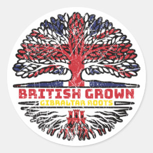 Gibraltar Gibraltarian Uk United Kingdom British Classic Round Sticker