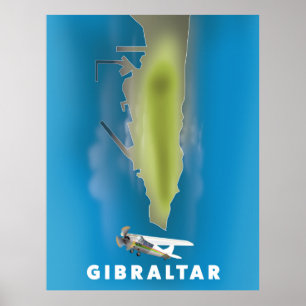Gibraltar Map Poster