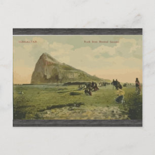 Gibraltar Rock From Neutral Ground, Vintage Postcard