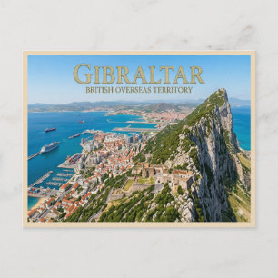 Gibraltar Rock Scenic Travel Postcard