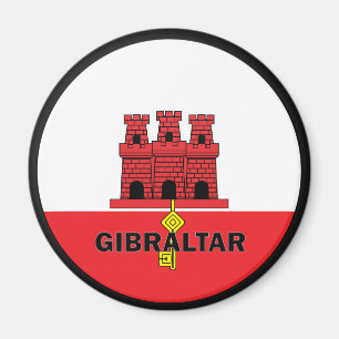 Gibraltar Roundel quality Flag Magnet