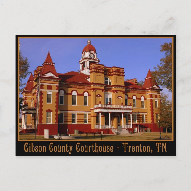 Gibson County Courthouse - Trenton, TN Postcard (Front)