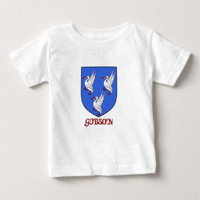 Gibson Family Shield Baby T-Shirt (Front)