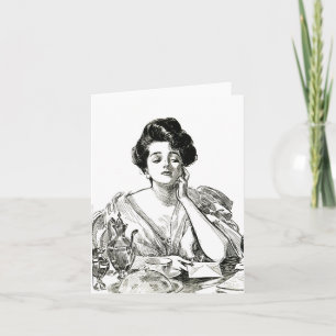 Gibson Girl Greeting Card