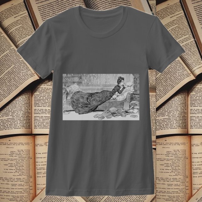 Gibson Girl Reading a Book T-Shirt (Creator Uploaded)