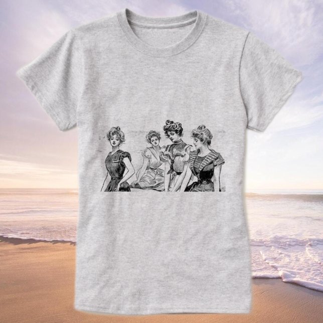 Gibson Girls at the Beach T-Shirt (Creator Uploaded)