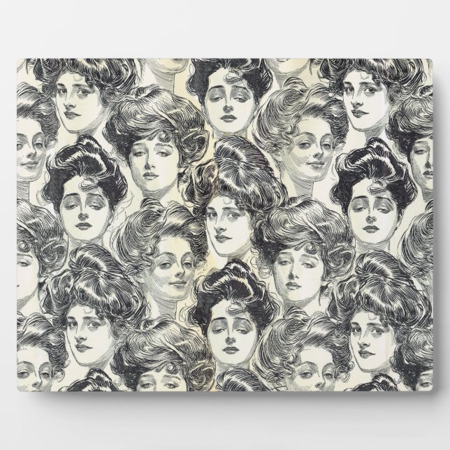 Gibson Girls by Charles Dana Gibson Circa 1902 Plaque (Front)