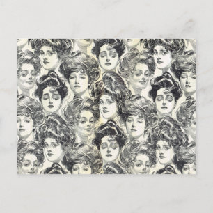 Gibson Girls by Charles Dana Gibson Circa 1902 Postcard