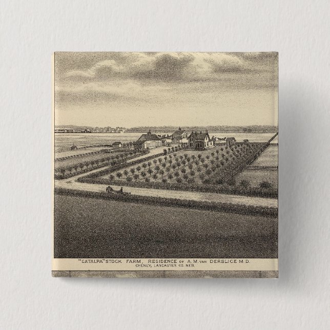 Gibson, Nebraska 15 Cm Square Badge (Front)