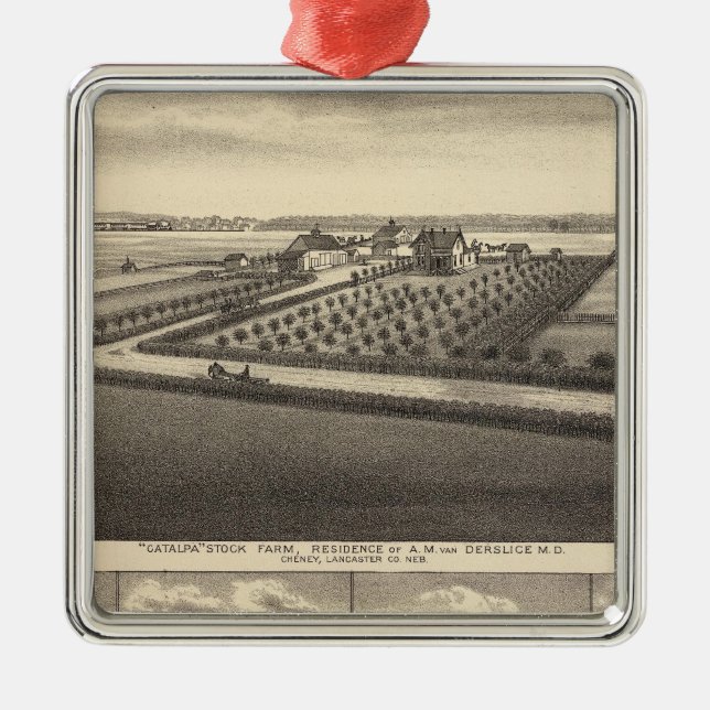 Gibson, Nebraska Metal Tree Decoration (Front)